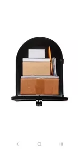 Gibraltar Mailbox ST200BAM Stanley Post-Mount Mailbox, XL, Black Steel - - Picture 1 of 6