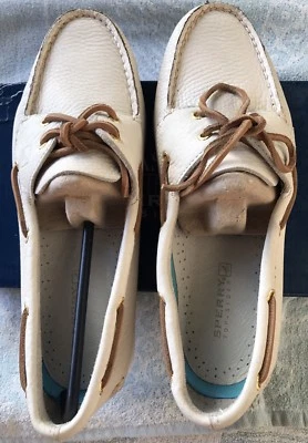 NEW SPERRY Top Sider Women AO Ivory Boat Deck Crew Casual Water Shoe 10M 9265570 - Image 1 of 4