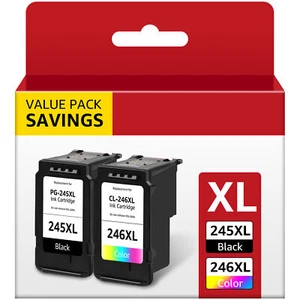 PG-245XL CL-246XL Ink Cartridge compatible with Canon PIXMA MG2420 MG2520 MG2522 - Picture 1 of 11