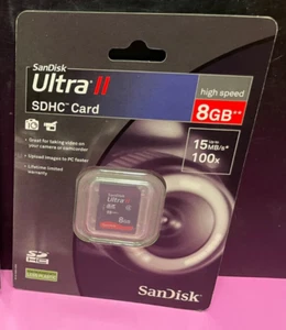 SanDisk Ultra II 8GB SDHC Card (SDSDRH-008G-A11) - Brand New, Sealed - Picture 1 of 2
