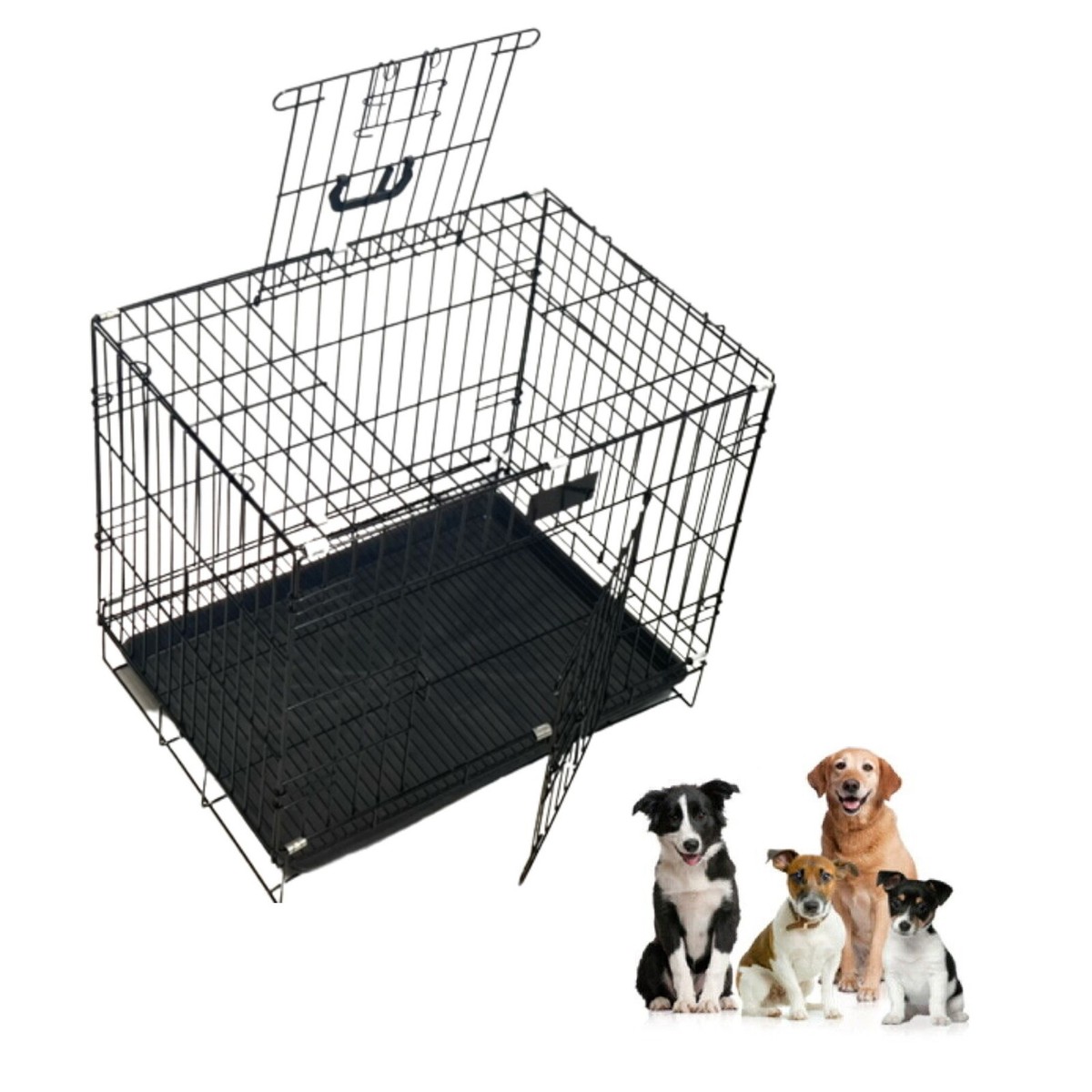 Jaula Perro Jaula Plegable Para Mascotas Pequeñas (59x58cm