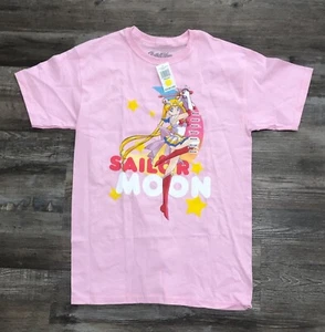 Sailor Moon Adult Medium Pink Short Sleeve T Shirt Authentic New with tags - Picture 1 of 5