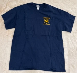 T-shirt Gildan ultra cotone blu taglia L maniche corte Lakeland polizia cittadina - Foto 1 di 10