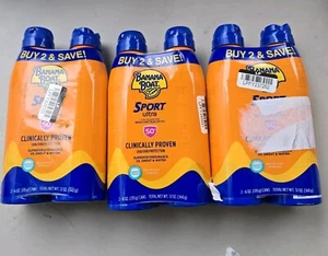 3x 2 pk Banana Boat Sunscreen Sport Ultra Broad Spectrum Sunscreen Spray SPF 50 - Picture 1 of 5