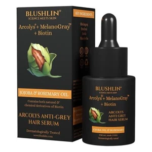 Anti Grey Hair Serum with Arcolys + Melanogra + Biotin Limits Hair Greying 10ml - Picture 1 of 5