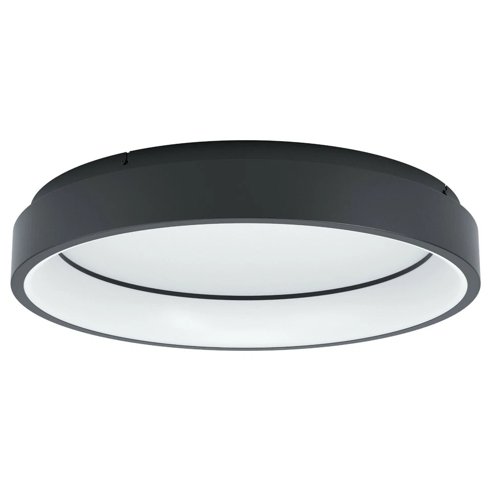 Plafonnier À LED Smart RGB Design Moderne Noir pour Salon Cuisine GL0007 - Photo 1/1