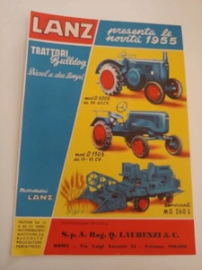 pubblicità vintage trattore Lanz originale advertising anni 50 - Foto 1 di 1
