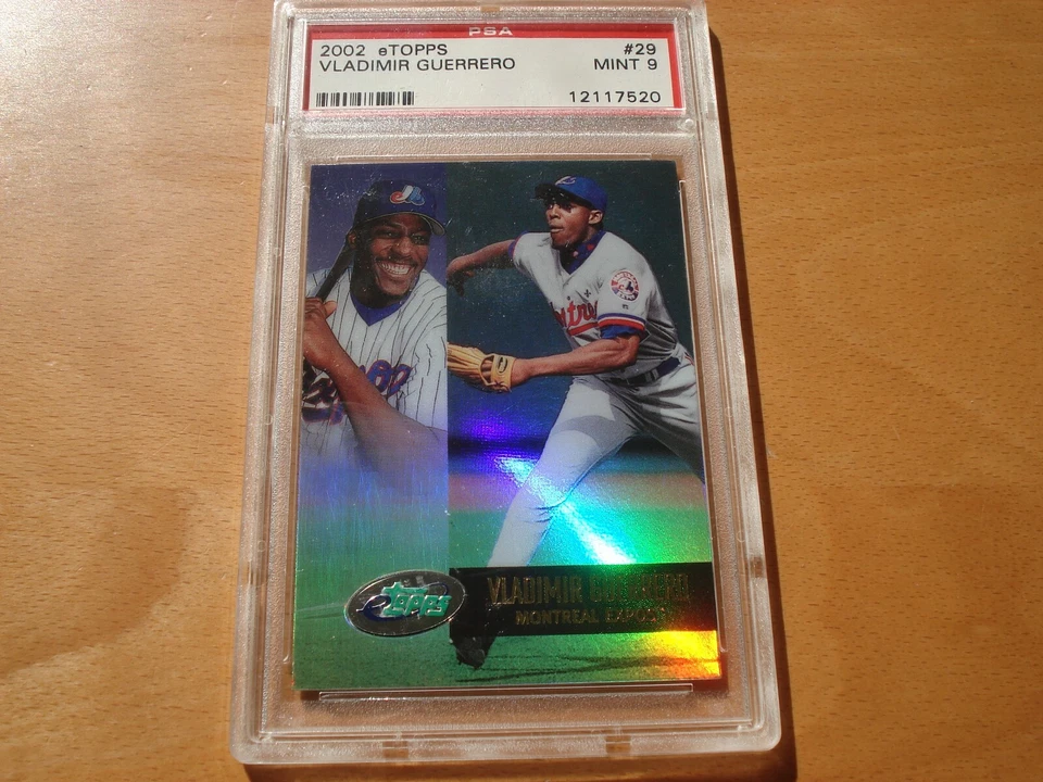 2002 eTopps Baseball #29 Vladimir Guerrero Montreal Expos  HOF Outfielder PSA 9 - Image 1 of 2