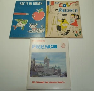 3 Coloring Books to help Children learn French, Let's Color in French - Picture 1 of 9