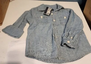 Neu mit Etikett Oshkosh Langarmshirt mit Knopfleiste Größe 3T - Bild 1 von 3