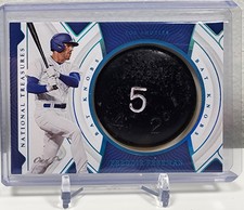 RARE 2022 Panini National Treasures Freddie Freeman Game Used Bat Knob DIRTY 1/1