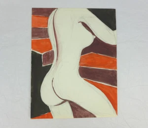 Zygmunt Mazur Polnisches Aquarell Abstrakte Figuren Expressionismus Kubistische Malerei - Bild 1 von 5