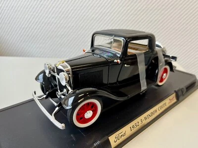 Modellauto Ford 3-Window Coupe 1932 Yat Ming 1:18 Road Signature schwarz US Cars - Bild 1 von 4