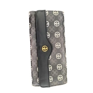Giani Bernini Tonal Signature Wallet Black/Cream Tonal Pre-Owned - Picture 1 of 7