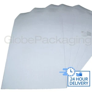 200 x C4/A4 SOBRES AUTOSELLADOS BLANCOS LISOS 90gsm SS - Imagen 1 de 5