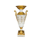 Medici Empire Vienna Vase with Double Handles, Restored Gold Ornaments