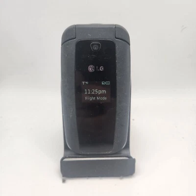 Teléfono celular plegable LG 440G (TracFone) - negro - ASIS #1557 Foto 1 de 4