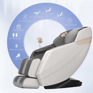 Massage Chair Relax, personal care with 4D Rollers, Airbags,  Heating Leg,white - Picture 1 of 8