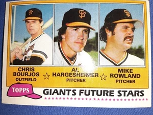 1981 Topps - Future Stars #502 Al Hargesheimer, Chris Bourjos, Mike Rowland (RC) - Picture 1 of 1