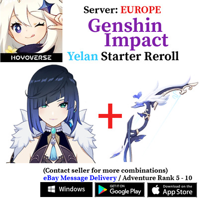 [Europe/EU] [INSTANT] Genshin Impact Yelan + Aqua Simulacra Starter Reroll • 21.99€