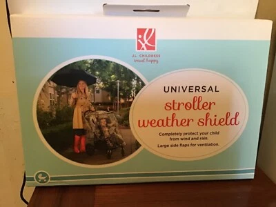 Cochecito de bebé universal plástico transparente protector contra la intemperie J.L. Childress nuevo en caja Foto 1 de 2