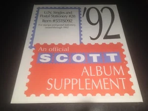 Scott Stamp Album Supplement United Nations - #28 - 1992 - Picture 1 of 1
