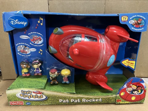 New Sealed Disney Little Einsteins Pat Pat Rocket Complete w/ all four figures Cover