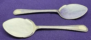 PAIR OF SOLID SILVER JAM SHOVELS LONDON 1903 BY THOMAS BRADBURY & SONS - Picture 1 of 21
