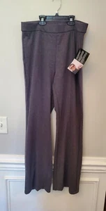 New Joan Boyce Womens Pants Size 16 Pullon Solid Gray Comfort Casual - Picture 1 of 3