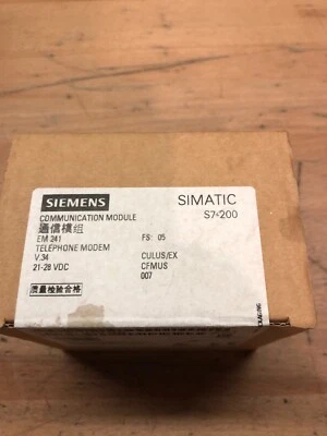 Siemens 6ES7 241-1AA22-0XA0 SIMATIC S7-200 PLC Modem, RJ11 Connector-NEW IN BOX - Image 1 of 2