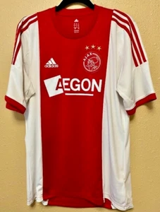 Adidas AJAX Amsterdam Soccer Jersey Red/White - Men's Large - NWOT - Picture 1 of 6