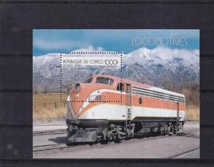 SA38b Congo 1999 Electric Locomotive mint minisheet - Picture 1 of 1