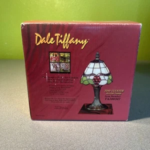 NEW Dale Tiffany TA100347 Accent Lamp 11" Tiny Cluster - Grapes and Leaves - Picture 1 of 5