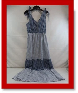 ⚓ Rechts gestreift - True Craft ärmelloses Maxikleid (Neu mit Etikett) Größe M - Bild 1 von 16