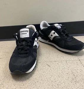 US 11.5 SAUCONY SHADOW ORIGINAL OG BLACK WHITE RARE VINTAGE RUNNER - Picture 1 of 13