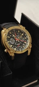 BULOVA 97B178 Chronograph Precisionist 45mm goldfarbene Herrenuhr. - Bild 1 von 15