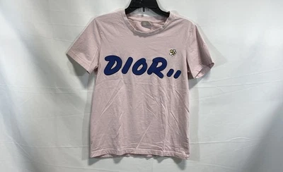 Dior X Kaws Women's Pink Casual T-Shirt Size XXS - Image 1 of 4
