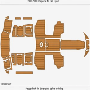 2012-2017 Chaparral 19 H20 Cockpit Swim platform bow 1/4"6mm EVA foam faux floor - Picture 1 of 19