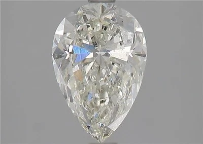 Pear Cut 1.50 Carat Cert. GIA Natural Mined Diamond Loose I color SI2 clarity - Image 1 of 2