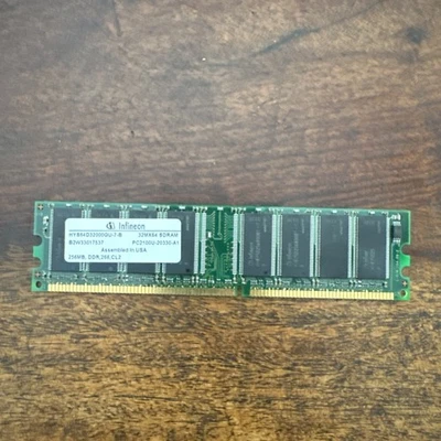 Infineon 256MB DDR SDRAM 256 MB Tipo: DDR SDRAM (DDR1) HYS64D32000GU-7-B Foto 1 de 2
