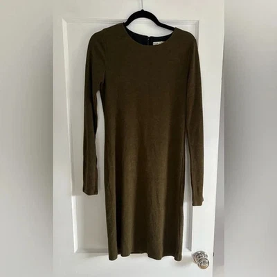 Alice + Olivia Bodycon Knit Long-sleeve Dress with Lace Detail on Back Size 12 - Image 1 of 4