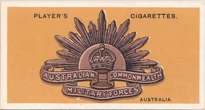 JP Cigarette card: Colonial & Indian Army Badge 1914, Australia. - Picture 1 of 2