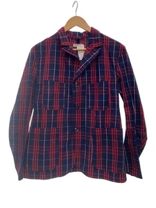 ENGINEERED GARMENTS Tailored Jacket/S/Polyester/Red/Check - Picture 1 of 5