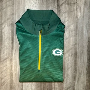 Maglione Green Bay Packers Majestic Cool Base Quarter Zip Performance - Large - Foto 1 di 7