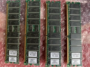 Corsair  CM72SD512RLP-3200/M 512MB PC3200 DDR-400MHz 2GB (4x512) ECC CL3 184-Pin - Picture 1 of 6