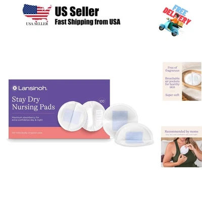Stay Dry Disposable Nursing Pads, Soft and Super Absorbent Breast Pads, Breas... Foto 1 de 4