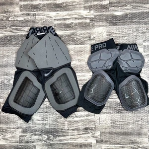 2x Nike Pro Hyperstrong gepolsterte Kompressionsshorts Herren klein schwarz Fußball - Bild 1 von 11