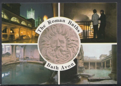 Somerset Postcard - Views of The Roman Baths, Bath Avon   RR5747 - Image 1 of 2