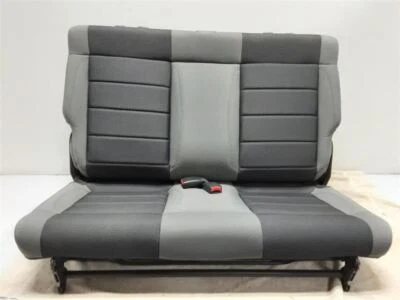 Asiento trasero Jeep JK Wrangler OEM 2 puertas tela gris 2007 2008 2009 2010 124723 Foto 1 de 4