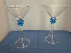 Collectors Edition Bombay gin sapphire martini glasses 2003 - Set of 2 - Picture 1 of 4